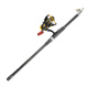 Jinglang Sea Pole Set 2,1 m Fischereiungsstangen Meeresmastpol Langtroop Metallspinnrad Seerangerfischstange
