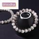 Bhiodha Pangdonglai CALIDAD COLECCIÓN Pulsera de cristal de cabello blanco con todo el cabello con todo, cabello completo, cabello liso ojo de gato 520 cumpleaños de San Valentín F3897 Modelo 13.5 mm