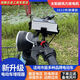 Sanqihu Electric Car 4870 Range Extender Solar Wind Generator Universal Battery Vehicle Batter Battery Span Silver Shell Black Leaf Model + Rider Handle Great