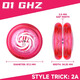 Qili Bunte Geisterhand 2a Jo-Yo Kinder leuchtend Live Sleeping Yo-Yo Anfänger obere Basis-Rotary-Yoyo-Ballspielzeug D1 transparentes Glitzerpulver Neu