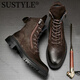 Bottes Martin en cuir authentique Martin pour hommes de style britannique