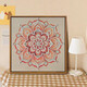 New Color Hui Song Jin Pearl Diy Painting Material Pack DIY Mother's Day Event Intangible Cultural Heritage Handmade Gift Sense Decoration LL13571 Full Color Spraying and Dot Diamond Pen 60*60cm Thick solid wood inner frame + beautiful outer frame Default wood color acrylic