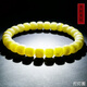 Hupai One thing, one picture, one certificate, natural beeswax bracelet for women, bone china, white wax, white flower wax bucket beads, flawless bracelet, 8.04g, 7.8*6.8mm