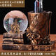 Gongzi Yu Pen Holder Crystal Ball Music Box Hourglass Music Box Ferris Wheel Glow Glass Ball Ornaments Gifts for Friends Girls 1047 Gold (No Lighting and No Music) Product Safety Packaging