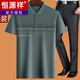 
Hengyuanxiang dad summer suit summer ice silk middle-aged man 50 years old 60 dad short-sleeved T-shirt 70 middle-aged and elderly people's top clothes gray blue M 17080-110Jin [Jin equals 0.5 kg]