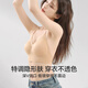 都市丽人挂脖美背细肩带内衣女小胸聚拢粉底液隐形无痕一体文胸罩 粉底液 S 【32/70AB 80-95斤】