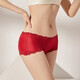 Sihuang Mid-T-Waist Seidenunterwäsche für Frauen 100% Mulberry Seidenstrick sexy Spitzenboxer Shorts Dünngröße Dunkelschwarz 3884+ Leder Pink 3885 2xl Eins Größe