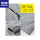 
ROMON spring jacket men's new spring and autumn hooded thin youth loose jacket short solid color jacket K12131 black M [recommended 100-110Jin [Jin equals 0.5 kg]]