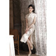 UKUHPK2025 spring and summer twill satin light girl's daily improvement version long Chinese style dress cheongsam 9227 M