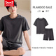Catman MIIOW modal pajamas men's summer new men's cool thin short-sleeved large-size home clothing set Y9712 cool modal L (-130Jin[Jin equals 0.5 kg])