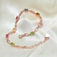 Colorful Jewelry Rainbow Fairy Rainbow Colored Tourmaline Bracelet 3*4