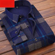 
Dingcao shirt men's autumn and winter men's warm shirt plus velvet thickened long-sleeved shirt dad middle-aged men's shirt HB602+HB677 [two-piece] XL suitable for 120Jin [Jin equals 0.5 kg]-139Jin [Jin equals 0.5 kg]