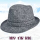 Qisman autumn and winter men's hat British retro jazz hat outdoor dad warm middle-aged and elderly spring and autumn hat men fine wool dark gray 56cm