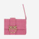 PINKO women's Rafia single-shoulder crossbody bag fashionable casual and versatile travel Pink TU