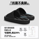 
Anshangfen antibacterial and odorant slippers for men in summer 2025 new home bathroom anti-slip eva non-smelling feet sandals for men black 42-43 [suitable for 41-42]