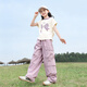 Yomi House Girls Casual Anzug Sommer 2025 Neue modische mittelgroße große Kinder Sommer Kinder Kurzarm Mädchen Arbeit Hosen Sommerkleidung