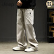 Jeep Spirit Fashion Trendy Brand Loose Front Casual Sports Bants Мужские летние летние дышащие все матч-стройные рабочие брюки 2024ZGX-9856 Хаки 2025 м.