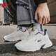 Huili official men's shoes summer breathable mesh dad shoes men's new soft elastic running shoes sports shoes men casual shoes men white and blue 42