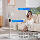 Xiaomi Intelligent Voice Air Circulation Fan Household Floor-standing Light Sound Energy-Saving Electric Fan Desktop Small Fan Energy-Saving Electric Fan Dual-Purpose Large Air Volume Fan Tower Fan Air Conditioning Fan Heightened Remote Control Touch Model 12-Hour Timing | 8 Gears | Left and Right Shaking 2025 New | Pure Copper Large Motor | Super Wind Speed | Whole House Air Supply and Cooling