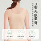 Tanbeiman tube top, chest-wrapped anti-exposure underwear, summer ice silk camisole, anti-seepage inner wear, chest-covering artifact, thin one-piece ice silk camisole, white, short style, L Recommended weight (100-120Jin Jin is equal to 0.5 kg)