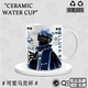 Rencontre de la lumière Celebonne Figure Keeler Wizard Garlande initiale Haute queue de cheval Coupe en céramique Coupe bidimensionnelle dessin animé Anime Anime Gift périphérique DU3871 God of Love - Hand Ceramic [Mug] + cuillère + Course + Coaster