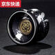 Qilicai yo-yo Anfänger Jo-Yo-Kinder leuchtende Aluminiumlegierung Anfänger Schlafwettbewerb Yoyo Ball Toys XLJ-Black Blue Silver Dots