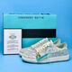 Ajniker Putian Pure Yuan Aj Snake Year Limited White and Green Schlangenmuster bequem und trendige Basketballschuhe Sport und Freizeitbrettschuhe 6189 Bubble Hall 34