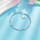 Laomiao pt950 platinum bracelet crushed ice gourd and bundi beads platinum bracelet birthday Chinese Valentine's Day gift for girlfriend and wife, about 6.25g