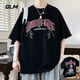 Camiseta para hombres de manga corta GLM Marca de altura de verano de altura