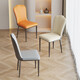 
Fuxi Linmen 2025 new dining table and chairs light luxury home dining chairs modern simple dining table stools hotel restaurant commercial back crown chair * 4 handfuls Y1047#