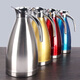 304 Edelstahl-Thermoskund-Vakuum-Thermosflasche Haushalt Thermosflasche große Kapazität Isolation Kessel Thermoskapsel 201 gewöhnliche Isolierung [4-6 Stunden] 2000ml Streamer Silber