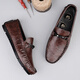 Zapatos de cuero de tamaño roto de cero grados para hombres primavera y verano nuevos zapatos casuales de cuero genuino zapatos de cuero para hombres suaves zapatos de negocios transpirables para hombres frijoles negros 9913 38