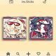 Lanxuanwu Robin brach mit Eisenstern Eisen Sonntag peripherer Mirror Süßes Schüler Make-up-Geschenk Schlafsaal Doppelseitiger Mini Mirror Serie-L14381 Square Mirror