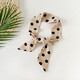 ins Fengbo dots small long streamers versatile fashionable silk scarf tie neck small square scarf tie belt slender narrow scarf ZH8601-black 86*5cm