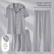 Yalu Pyjamas Herren Sommer reines Baumwoll Shorts Shorts Hosen dreiteilige Set in voller Größe 2025 Neue Heimkleidung F-LMSJ-9277# L