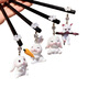Mixin Rabbit Hairpin Ancient Style Hanfu Headwear Bundled Wooden Hairpin Daily Simple Modern Cute Niche Step Shake Kitten