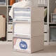 Schublade Aufbewahrungsbox Kunststoff Haushalt transparent Finishing Box Kleiderschrank Schlaflocken Schlafloch Kleidung Kleidung Aufbewahrungsschrank D3523 Tiefe 47* Breite 35* Höhe 23 cm transparent ein Stück