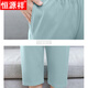Hengyuanxiang Mutter Strickjama für Frauen im Sommer im Sommer reines Baumwoll kurzärmelige Hosen großer dünner Stil mittleren Alters und älteren Müttern Home Clothing Set 9898# L [Vorgeschlagen 100-120jin [Jin gleich 0,5 kg]]