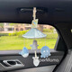 Creation trick baby stroller toy pendant baby soothing bedside bell wind chime car child safety seat car hanging rattle bunny pendant