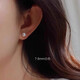 Ruihongxiang Zhao Lusi's same style 6A grade natural freshwater real pearl earrings for women S999 sterling silver steamed bun flat round 2025 new model upgraded 999 pure silver + 6A grade bright pearls a pair of 7-8mm white-color (exquisite)