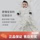Nest designs baby sleeping bag all-in-one baby bamboo cotton split-legged two-in-one sleeping bag children's anti-kick quilt new product for all seasons Chuxue-bamboo PIMA cotton four-layer gauze (recommended room temperature 70cm (recommended height 65-75cm for size S))