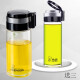 Copa de vidrio Heenoor una sola capa engrosada de té de té de té anillo Gran capacidad Copa de agua Xino Portable Tienda insignia Negra 6076 Modelo de mostrador 695 ml de gran capacidad