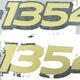 丽田机罩贴花贴字6B11046B12046B13546B1404拖拉机农机配件成套 6B1354一对