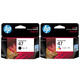 Original HP 47 ink cartridge black color 4825 4826 4877 4828 4800 printer ink cartridge 47 black + color set A4 paper 5 coverage no