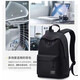 Zhizhou 2023 new high-looking backpack for men, simple and versatile, casual, large-capacity, student schoolbag, computer, black (ordinary style), non-rechargeable