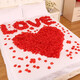 Liangqiao Proposal Rose Simulated Petals Hand-Spreading Flowers Romantic Birthday Bed Wedding Celebration Wedding Room Confession Decoration Artificial Flowers 1 Pack of Approximately 1200 Pieces [Four Color Mixed Pack]