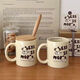 Original ins milk tea puppy mug cute ceramic mug couple mug water cup coffee puppy mug single cup 1 piece 350ml
