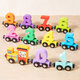 Magnetic digital cognitive train children's magnetic puzzle building blocks for men 4 girls 2 babies 1-3 years old 6 toys animal digital model 11 magnetic train