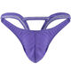 Sous-vêtements sexy basse ceinture fine courroie de string masculin coloride solide respirant double triangle de cuisse pantalon sexy blanc creux single taille