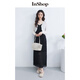 Inshop [mismo estilo en el centro comercial] Nuevo suéter de textura suave y ligeramente translúcido para mujeres con delicada cárdigan delgada en blanco M